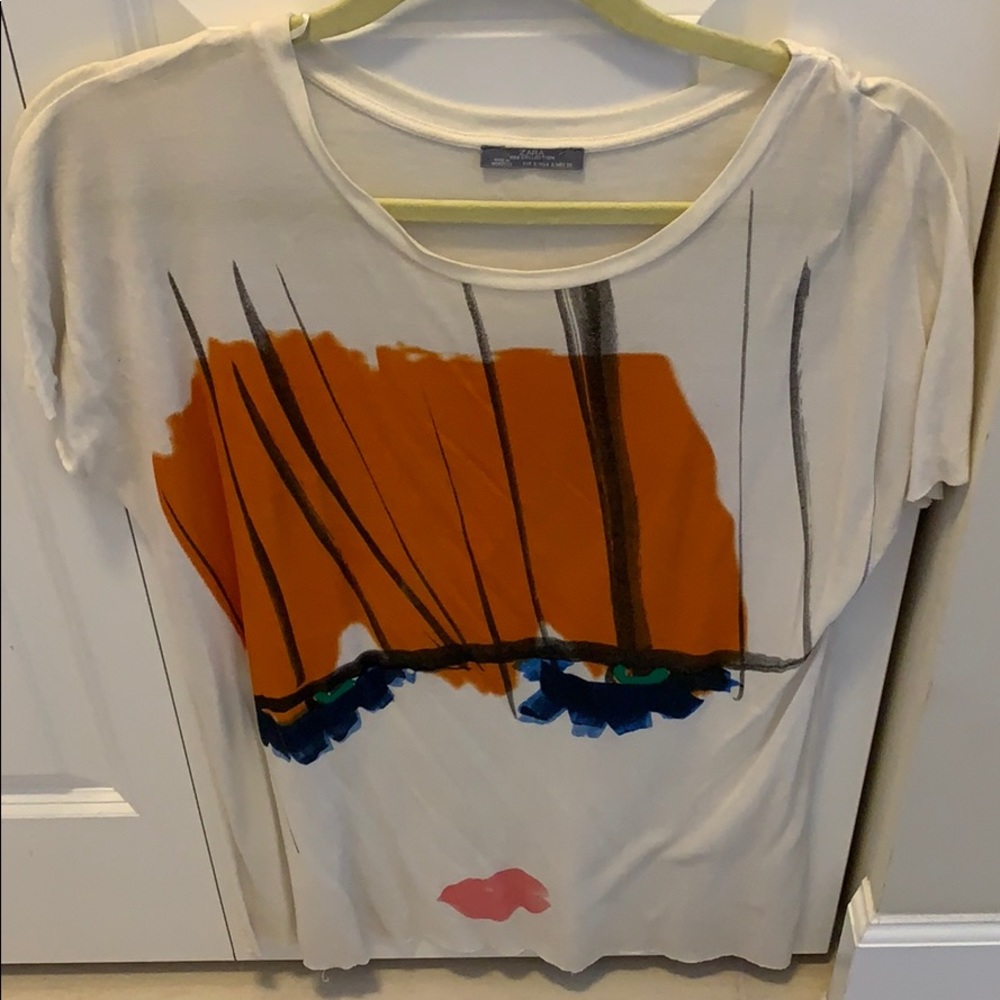 Cute Zara white tee